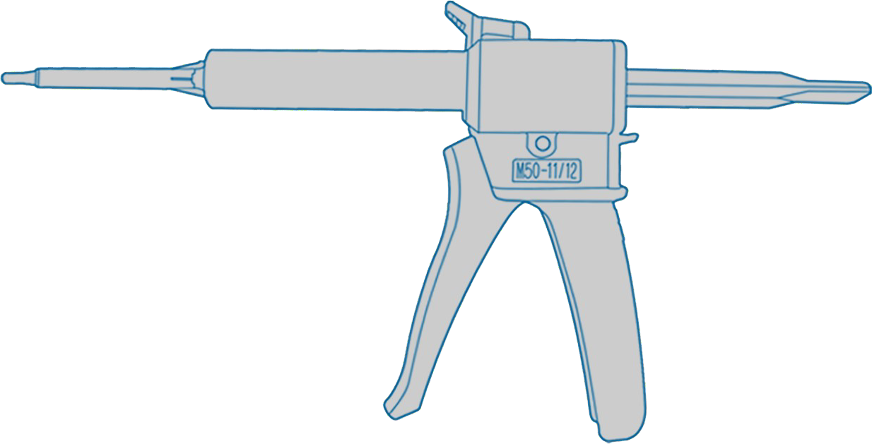 150 series AB glue gun